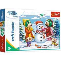 Puzzle TREFL 30 el. Zimowe zabawyTreflików