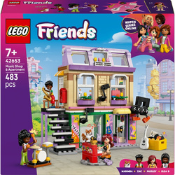 LEGO 42653 Friends sklep muzyczny i mieszkanie