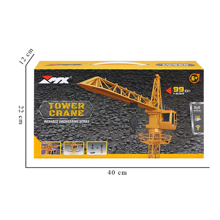Dźwig R/C 99 cm Tower Crane sterowany pilotem ze światłem