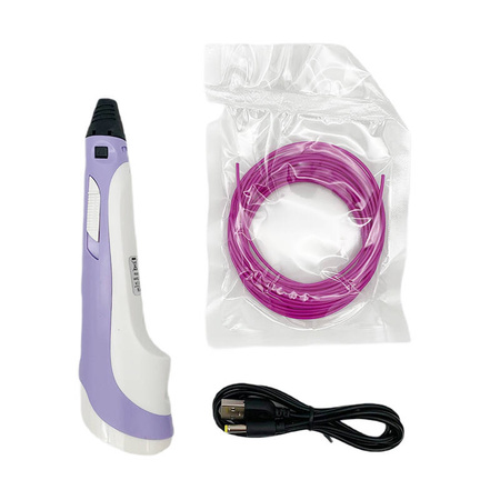Długopis 3D Pen pióro z filamentem na USB Zestaw kreatywny drukarka