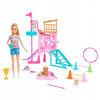 Barbie Plac zabaw piesków lalka Stacie zestaw HRM10