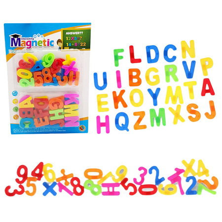 Litery i cyfry magnetyczne blister dla dzieci na lodówke tablice ścianę