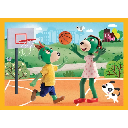 Puzzle 4w1 Trefliki na wakacjach Trefl
