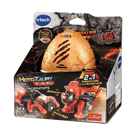 Zabawka interaktywna Vtech Motozaury Triceratops w jajku