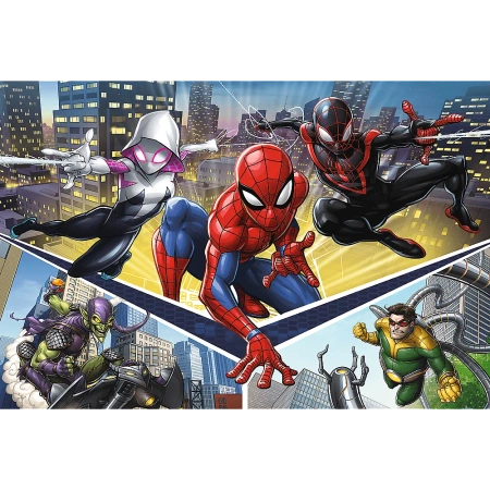 Puzzle 160 elementów Siła Spidermana Trefl