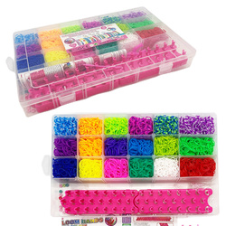 Kolorowe gumki do robienia bransoletek 4000 szt