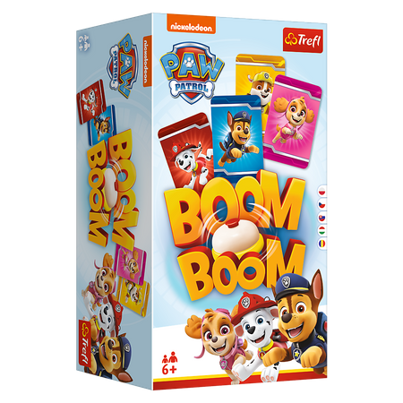 Gra Boom Boom Psi Patrol karciana rodzinna dynamiczna Trefl