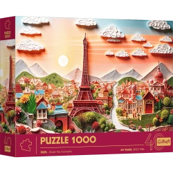 Puzzle z efektem 3D 1000 elementów 40-lecie Trefl Paryż