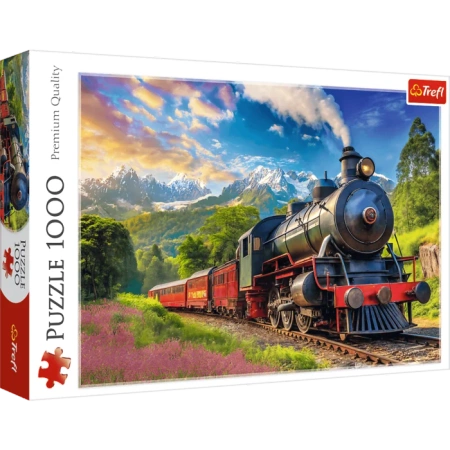 Puzzle 1000 elementów Podróż pociągiem Trefl