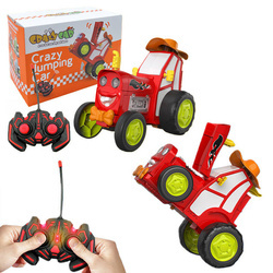 TRAKTOR NA RADIO MALUCHA CRAZY WARIOR Z KAPELUSZEM SKACZĄCY CZERWONY