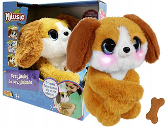 EPEE MILUSIE PIESEK INTERAKTYWNY PLUSZAK 50 REAKCJI MASKOTKA DO PRZYTULANIA
