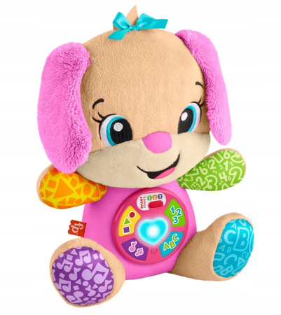 Fisher Price siostrzyczka szczeniaczka uczniaczka interaktywna plusz JFD36