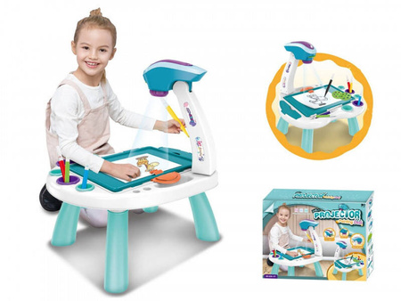 Duży stolik z projektorem rzutnikiem do rysowania dla dzieci