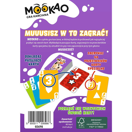 Gra karciana towarzyska rodzinna MooKao Trefl