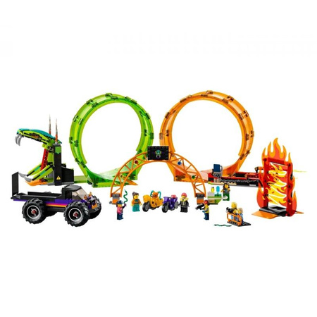 Klocki LEGO 60339 City Kaskaderska arena z dwoma pętlami