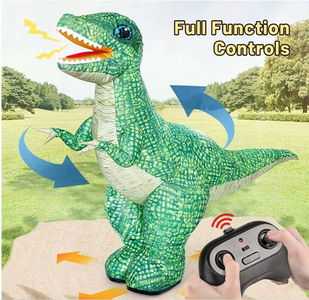 DINOZAUR POMPOWANY ZDALNIE STEROWANY CHODZĄCY 90 CM DLA DZIECI 