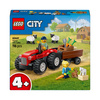 LEGO CITY 60461 Czerwony traktor z przyczepą i owcą