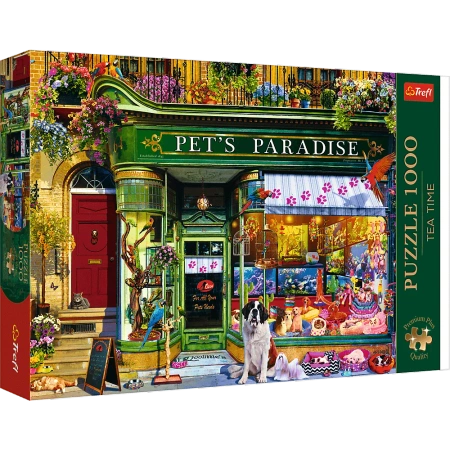 Puzzle 1000 elementów Tea Time Raj dla zwierząt Trefl