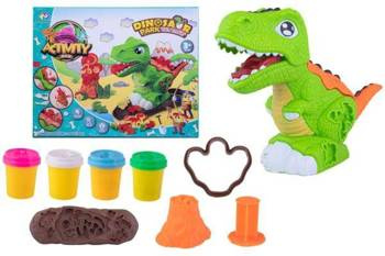Ciastolina masa DINOZAUR WYCISKARKA zestaw