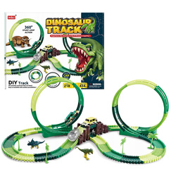 Tor samochodowy wyścigowy dinozaur dino park 434cm