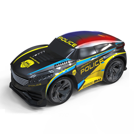 Auto z Krótkofalówką RC Policja 2.4GHz transmisja głosowa światło dźwięk