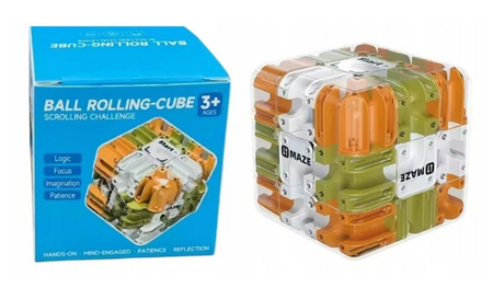 LOGICZNA KOSTKA LABIRYNT ŁAMIGŁÓWKA 3D