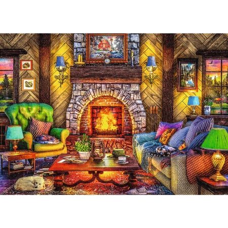 Puzzle 2 x 500 elementów Wycieczka w góry Trefl