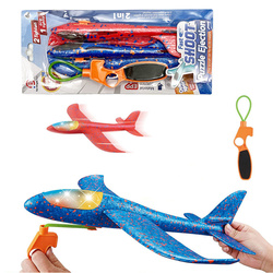 Zestaw 2 samolotów z wyrzutnią 2w1 piankowy elastyczny wytrzymały