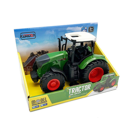 Traktor zielony CIĄGNIK z gumowymi kołami dla dzieci