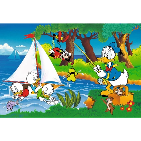 Puzzle Disney 160 elementów 40-lecie Trefl Przygoda nad jeziorem