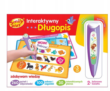 Interaktywny długopis zdobywam wiedzę pytania zagadki edukacyjne