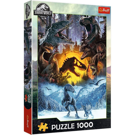 Puzzle 1000 el. W świecie Parku Jurajskiego Trefl
