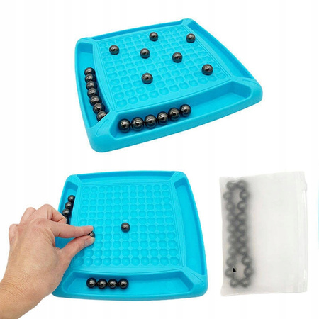 Lean Toys gra inteligentna strategiczna magnetyczna 20 kulek kamienie