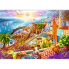 Puzzle 1000 elementów Tea Time Z wizytą na Santorini Trefl