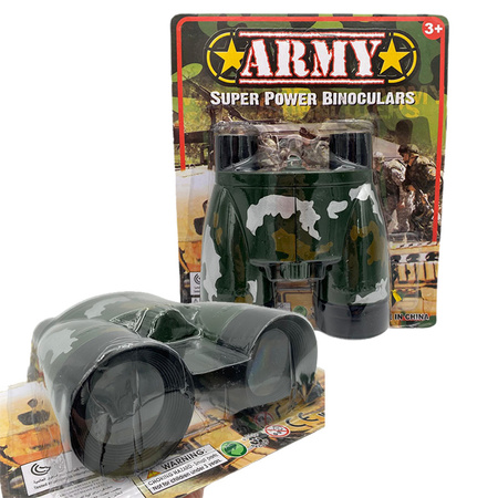 ZABAWKOWA LORNETKA WOJSKOWA ARMY MORO PLASTIKOWA DO ZAWIESZENIA NA SZYJĘ
