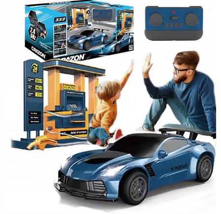 Auto RC na wodę ze stacją benzynową PILOT, DŹWIĘKI 