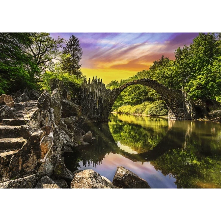 Puzzle Premium Plus Quality 1000 el. Most Rakotza w Kromlau Niemcy
