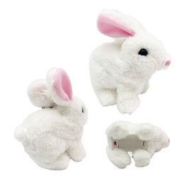 Króliczek B/O chodzi rusza uszami z dźwiękiem zajączek