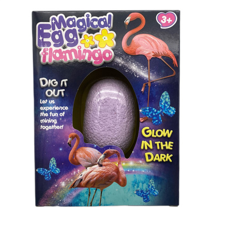 Wykopaliska Magiczne Jajko z figurką świecącą w ciemności Glow 