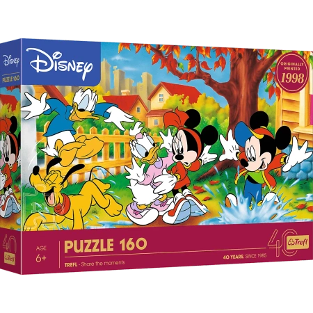 Puzzle 160 el. 40-lecie Trefl Zabawa w kałużach