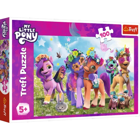 Puzzle 100 elementów zabawne Kucyki My Little Pony Trefl