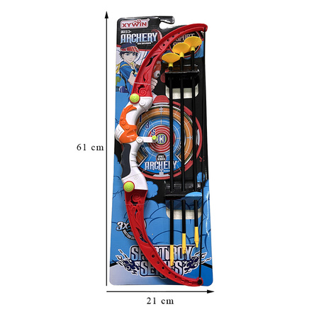 Łuk Archery Sport series z 3 strzałami i tarczą na blistrze