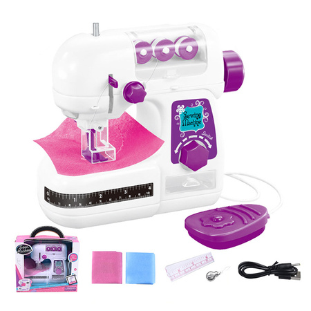 Maszyna do szycia dla dzieci bezpieczna z nitkami miarką