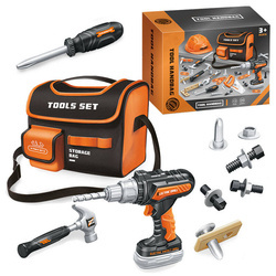 NARZĘDZIA MAJSTERKOWICZA W TORBIE NA RAMIĘ DLA DZIECKA WIERTARKA NARZĘDZIA