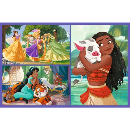 Puzzle 2 x 70 el. Bajkowe dni, Księżniczki Disney Trefl