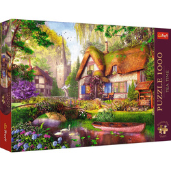 Puzzle 1000 el. Urocza chatka w lesie Trefl
