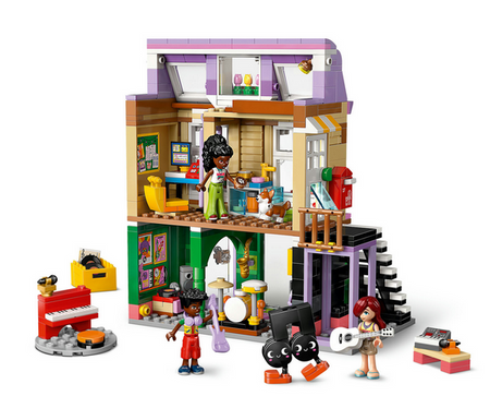 LEGO 42653 Friends sklep muzyczny i mieszkanie 