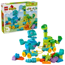 LEGO 10451 DUPLO 3 w 1 Dinozaury na kółkach
