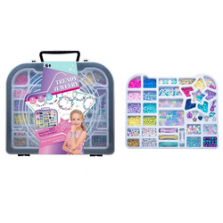 Zestaw koralików do robienia bransoletek w walizce