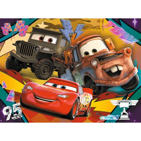 Puzzle 30 elementów Rozpedzone samochody Disney Cars Trefl